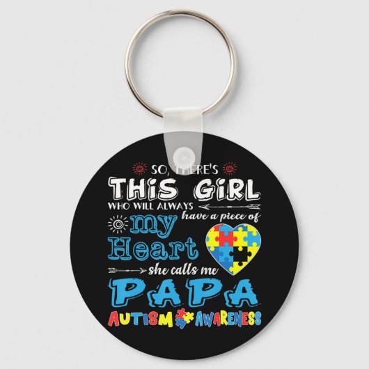 Ideaal voor autisme voor mannen, vrouwen, Kinderen Sleutelhanger (Voorkant)