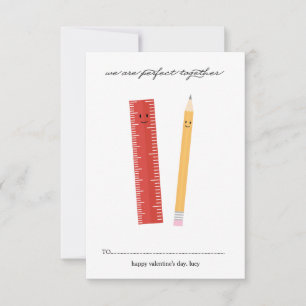 Ideaal voor een klaslokaal Valentijnsdag Kaart