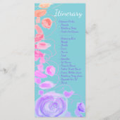 Ideaal voor een speciale dagroute programmakaart (Achterkant)