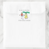 Ideaal voor elk ander klappaar vierkante sticker (Tas)