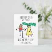 Ideaal voor elkaar briefkaart (Staand voorkant)