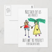 Ideaal voor elkaar briefkaart (Voorkant / Achterkant)