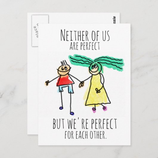 Ideaal voor elkaar briefkaart (Voorkant / Achterkant)