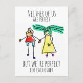 Ideaal voor elkaar briefkaart (Voorkant)