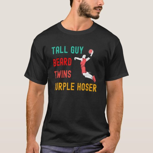 Ideaal voor kinderen Kerel Tall Man Beard Twins Pa T-shirt (Voorkant)