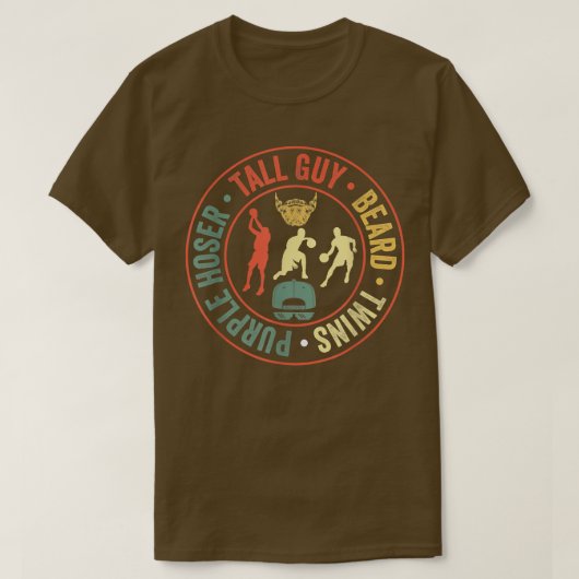 Ideaal voor kinderen Kerel Tall Man Beard Twins Pa T-shirt (Design voorkant)