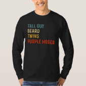Ideaal voor kinderen Kerel Tall Man Beard Twins Pa T-shirt (Voorkant)