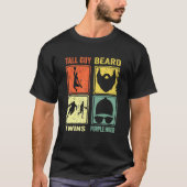 Ideaal voor kinderen Kerel Tall Man Beard Twins Pa T-shirt (Voorkant)