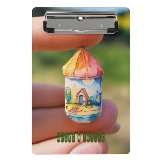 Ideaal voor onderweg notities maken mini klembord (Voorkant)