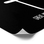 Ideaal voor Poster in zwart (Hoek)