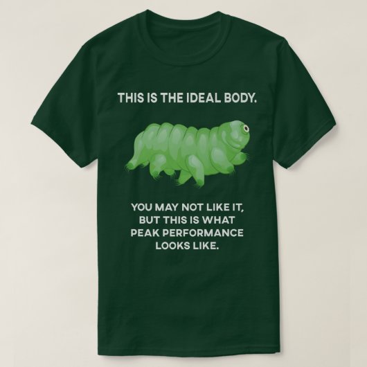 Ideal Body Tardigrade Microbiology Science Water B T-shirt (Design voorkant)