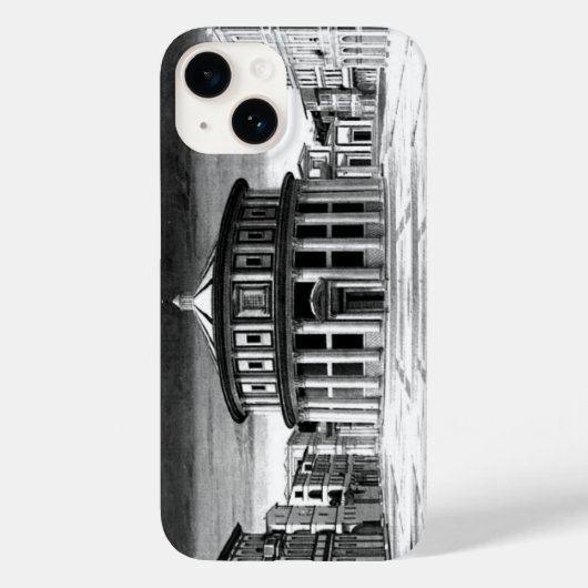 IDEAL CITY Renaissance Architecture Black White Case-Mate iPhone Case (Achterkant)