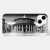 IDEAL CITY Renaissance Architecture Black White Case-Mate iPhone Case (Achterkant (horizontaal))