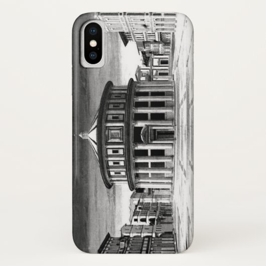 IDEAL CITY Renaissance Architecture Black White Case-Mate iPhone Case (Achterkant)