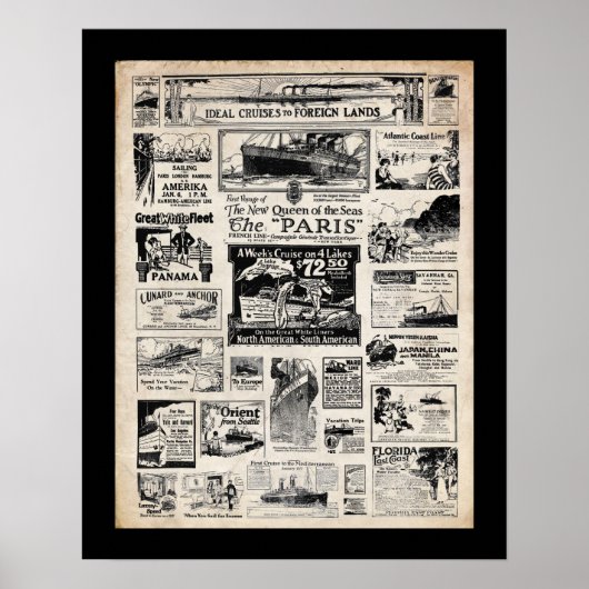 Ideal Cruises to Foreign Lands Poster (Voorkant)