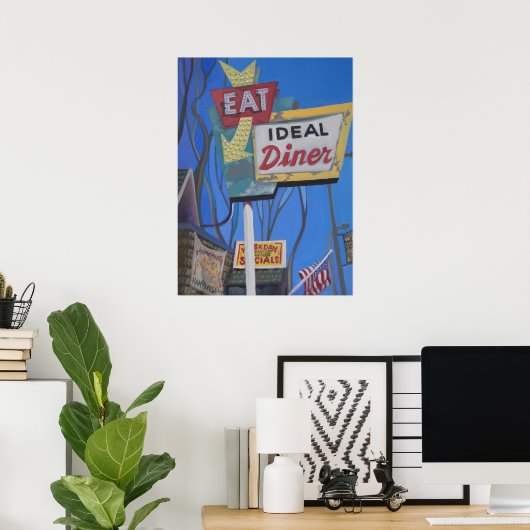 IDEAL DINER POSTER (Thuiskantoor)