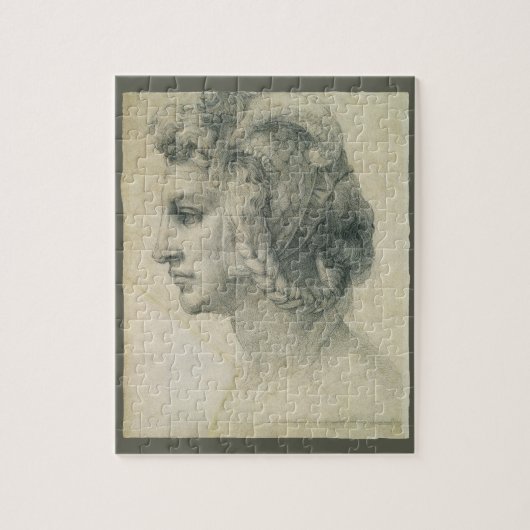 Ideal Head of a Woman van Michelangelo Legpuzzel (Verticaal)