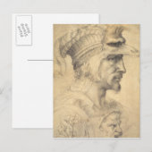 Ideal hoofd van een krijger briefkaart (Voorkant / Achterkant)