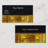 IDEALE CITY, renaissance architect, Gold Black Pap Visitekaartje (Voorkant / Achterkant)