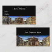 IDEALE CITY, renaissance Architecture, Black Visitekaartje (Voorkant / Achterkant)