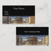 IDEALE CITY, renaissance Architecture, Black Visitekaartje (Voorkant / Achterkant)