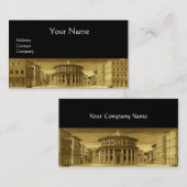 IDEALE CITY, renaissance Architecture, Gold Black Visitekaartje (Voorkant / Achterkant)