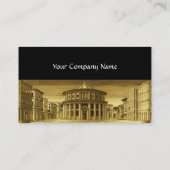 IDEALE CITY, renaissance Architecture, Gold Black Visitekaartje (Achterkant)