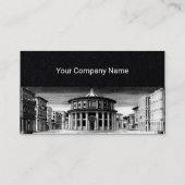 IDEALE CITY, renaissance Architecture, zwart papie Visitekaartje (Achterkant)