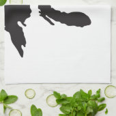 Ideale illustratie theedoek (Gevouwen)