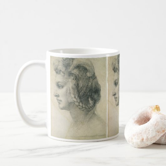 Ideale kop van een vrouw door Michelangelo (Met donut)