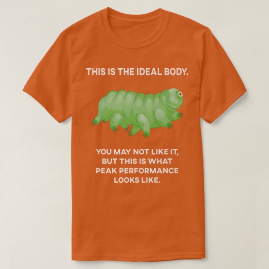 Ideale Lichaam Tardigrade Microbiologie Wetenschap T-shirt (Design voorkant)