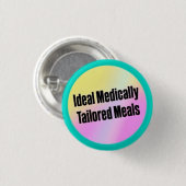 Ideale MTMs (Medisch Aangepaste Maaltijden) Kleine Ronde Button 3,2 Cm (Voorkant /achterkant)