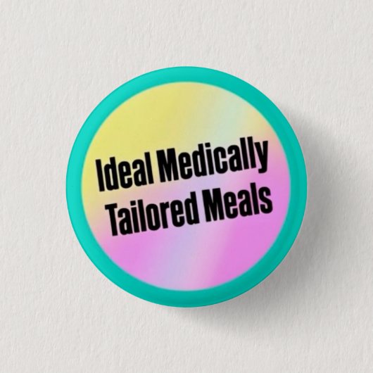 Ideale MTMs (Medisch Aangepaste Maaltijden) Kleine Ronde Button 3,2 Cm (Voorkant)