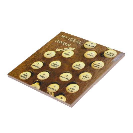 Ideale orgel tegel tegeltje (Zijkant)