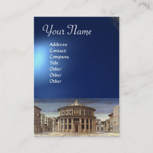 IDEALE STAD, helder blauw saffier Visitekaartje