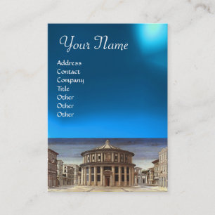 IDEALE STAD, helder blauw saffier Visitekaartje