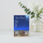 IDEALE STAD, helder blauw saffier Visitekaartje (Staand voorkant)