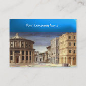 IDEALE STAD, heldere blauwe saffier Visitekaartje (Achterkant)