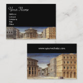 IDEALE STAD Renaissance Architectuur ,Architect Visitekaartje (Voorkant / Achterkant)