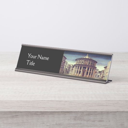 IDEALE STAD, Renaissance Architectuur Bureau Naambordje (Voorkant)