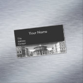 IDEALE STAD, Renaissance Architectuur Zwart Wit Visitekaartje Magneet (Voorbeeld)