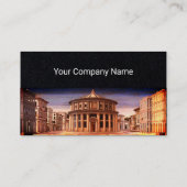 IDEALE STAD, renaissancearchitectuur, zwart papier Visitekaartje (Achterkant)