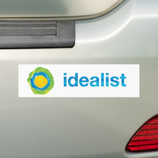 Idealistische Bumpersticker (Op auto)