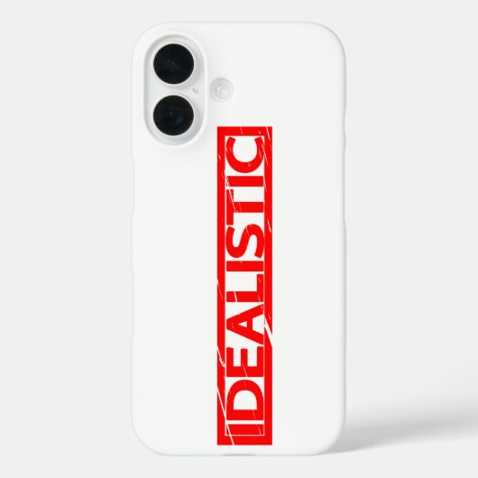 Idealistische stempel Case-Mate iPhone case (Achterkant)