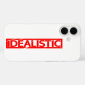 Idealistische stempel Case-Mate iPhone case (Achterkant (horizontaal))