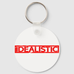 Idealistische stempel sleutelhanger
