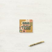 Ideas Are Easy. Implementation Is Hard Post-it® Notes (Op bureau)