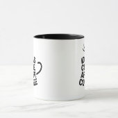 "Ideas Come After Coffee" Typographic Mug Mok (Midden)