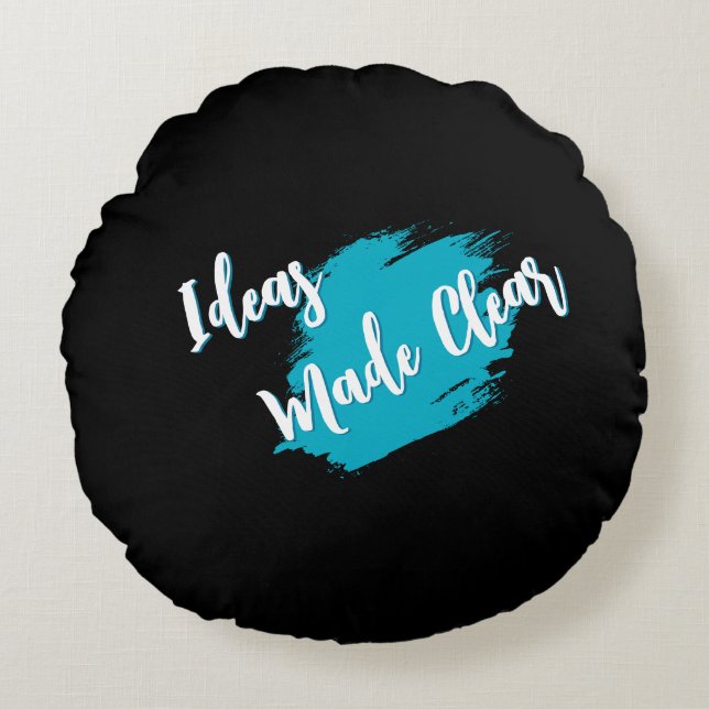 Ideas Made Clear Round Pillow Rond Kussen (Voorkant)
