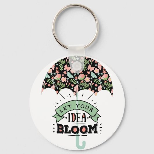 Idee Bloei Paraplu Sleutelhanger (Voorkant)